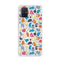 Kleurrijke katten: Galaxy A71 Transparant Hoesje