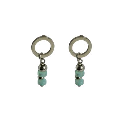 Flow Jewels Hang Oorbellen Rio Licht Blauw | Zilver