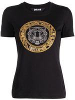 Just Cavalli t-shirt à détail de clous - Noir