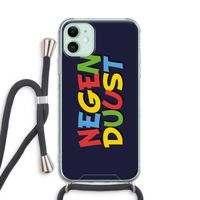 90's One: iPhone 11 Transparant Hoesje met koord