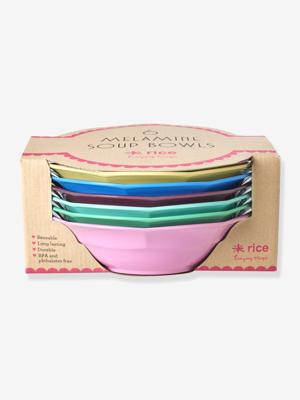 6-delige set melamine soepkommen SHOW YOUR TRUE COLORS rice 400 ml meerkleurig