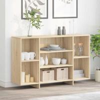 Dressoir 120x30x75 cm bewerkt hout sonoma eikenkleurig