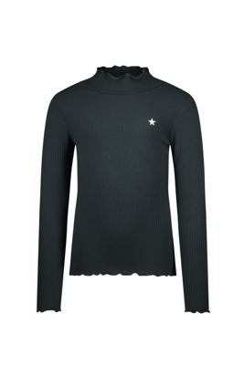 Like Flo winter t-shirt meisjes - grijs - Eef - rib - col