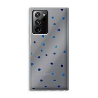 Blauwe stippen: Samsung Galaxy Note 20 Ultra / Note 20 Ultra 5G Transparant Hoesje