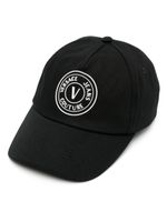 Versace Jeans Couture casquette en coton à logo imprimé - Noir