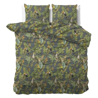 Dekbedovertrek Jungle Art - Lits-Jumeaux (240x220 cm) - Meerkleurig Polyester-katoen - Dessin: Dieren - Sleeptime Elegance - Dekbed-Discounter.nl