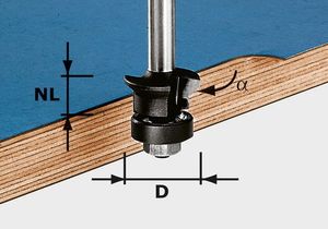 Festool Accessoires HW S8 D24/0° +45° Fase-kantenfrees | 491026