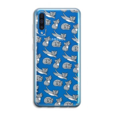 Poezen: Samsung Galaxy A50 Transparant Hoesje
