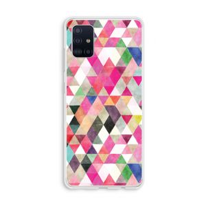 Gekleurde driehoekjes: Galaxy A51 4G Transparant Hoesje