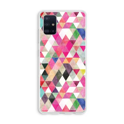 Gekleurde driehoekjes: Galaxy A51 4G Transparant Hoesje
