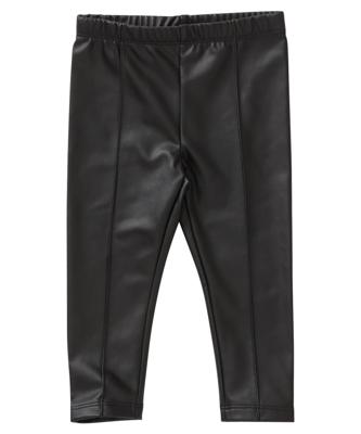 lederlook legging met naad