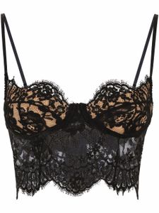 Dolce & Gabbana haut-corset en dentelle - Noir