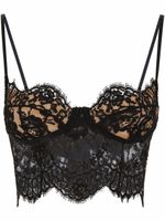 Dolce & Gabbana haut-corset en dentelle - Noir - thumbnail