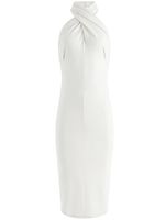 alice + olivia robe dos-nu Suellen en laine - Blanc