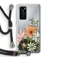 Floral bouquet: Huawei P40 Transparant Hoesje met koord