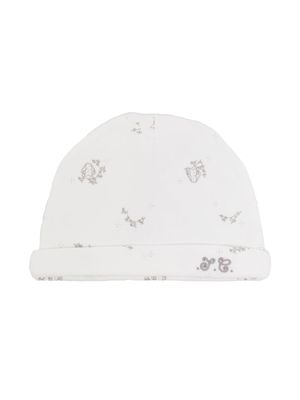 Tartine Et Chocolat bonnet en coton à motif lapin - Blanc