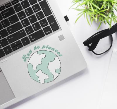 Stickers voor laptop red de planeet