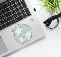 Stickers voor laptop red de planeet