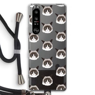 It's a Purrr Case: Sony Xperia 1 III Transparant Hoesje met koord