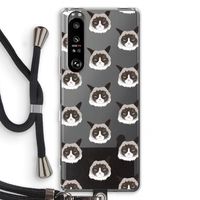 It's a Purrr Case: Sony Xperia 1 III Transparant Hoesje met koord