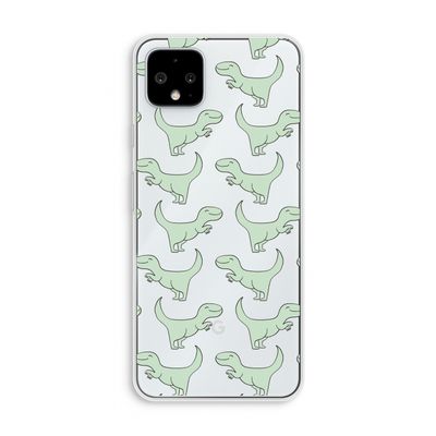 Dinos: Pixel 4 XL Transparant Hoesje