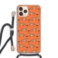 Cheetah: iPhone 11 Pro Max Transparant Hoesje met koord