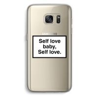 Self love: Samsung Galaxy S7 Transparant Hoesje