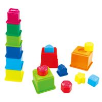 Play sorteer en leer stapelblokken