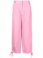 MSGM pantalon à lien de resserrage - Rose