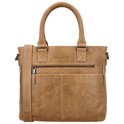 Hide & Stitches Handtas / Schoudertas Porto Taupe