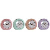 Tafelklok Home ESPRIT Roze Koraal Lila 10 x 4,7 x 9 cm