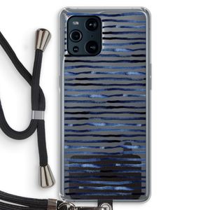 Verrassende lijnen: Oppo Find X3 Pro Transparant Hoesje met koord