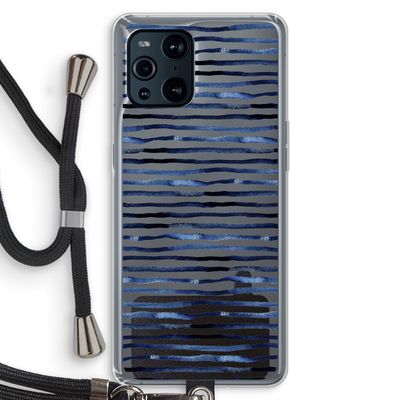 Verrassende lijnen: Oppo Find X3 Pro Transparant Hoesje met koord