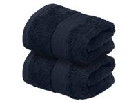 LIVARNO Set van 2 gastendoekjes 30 x 50 cm (Blauw)