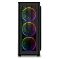 Sharkoon RGB Wave tower behuizing 2x USB-A | 1x USB-C | RGB | Tempered Glass - thumbnail