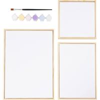 Creativ Company Mix van gespannen canvas, pastelkleuren, 1 doos