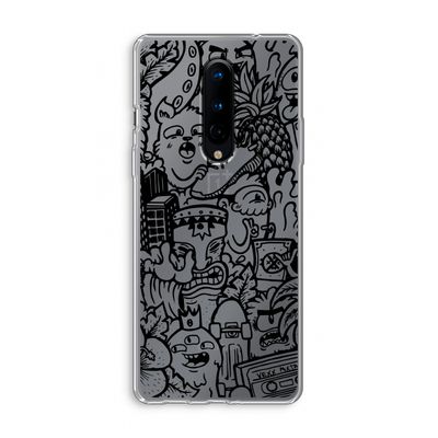 Vexx Black Mixtape: OnePlus 8 Transparant Hoesje
