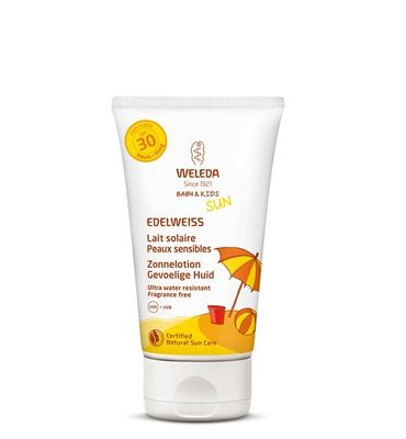 Weleda Edelweiss zonnelotion gevoelige huid SPF30 (150 ml)