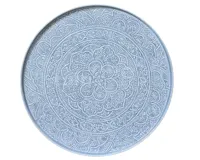 Decoratieschaal Metaal Ø60cm Blauw