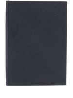 Smythson carnet embossé à logo - Bleu