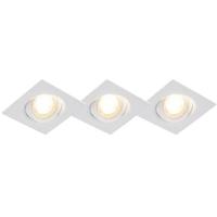 QAZQA Set van 3 inbouwspots wit incl. LED 3-staps dimbaar - Miu