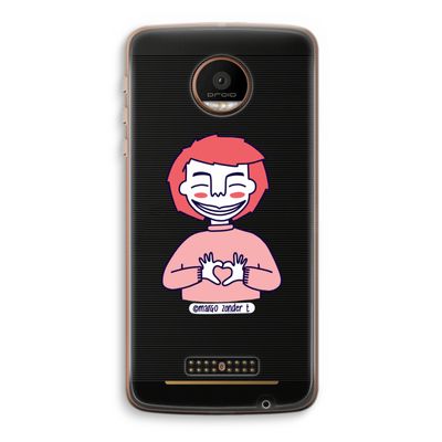 Hartje: Motorola Moto Z Force Transparant Hoesje