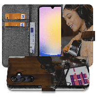 Book Case Hoesje Maken voor de Samsung Galaxy A25 | Eigen telefoonhoesje ontwerpen | Op maat gemaakt