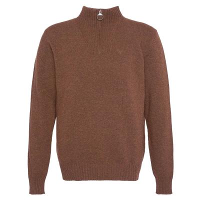 Herentrui Essential lambswool half zip sandstone