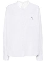 Acne Studios chemise à col contrastant - Blanc