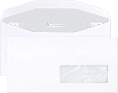 500 Enveloppen 114x229mm venster rechts 35x100mm machinegeschikt Clairalfa