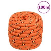 Boot touw 20 mm 100 m polypropyleen oranje Boot touw 20 mm 100 m polypropyleen oranje