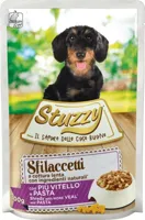Stuzzy Sfilaccetti hondenvoer kalf & pasta 100g