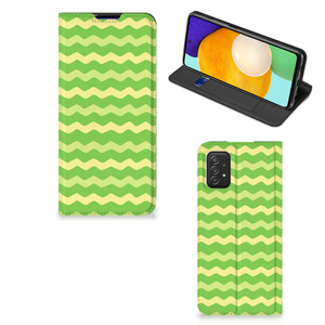 Samsung Galaxy A03s Hoesje met Magneet Waves Green