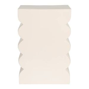 Zuiver Curves Kruk H 45 cm - Shiny Beige